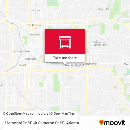 Mapa de Memorial Dr SE @ Cameron St SE