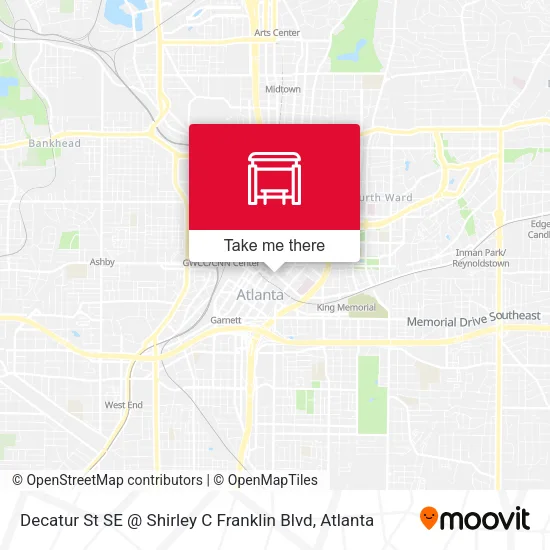 Mapa de Decatur St SE @ Shirley C Franklin Blvd