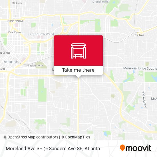 Moreland Ave SE @ Sanders Ave SE map