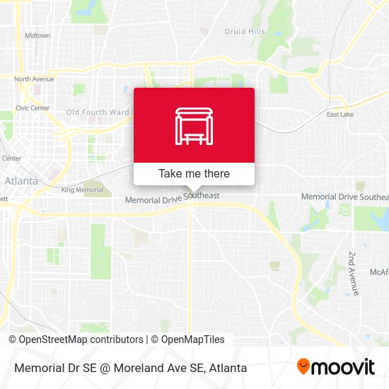 Memorial Dr SE @ Moreland Ave SE map