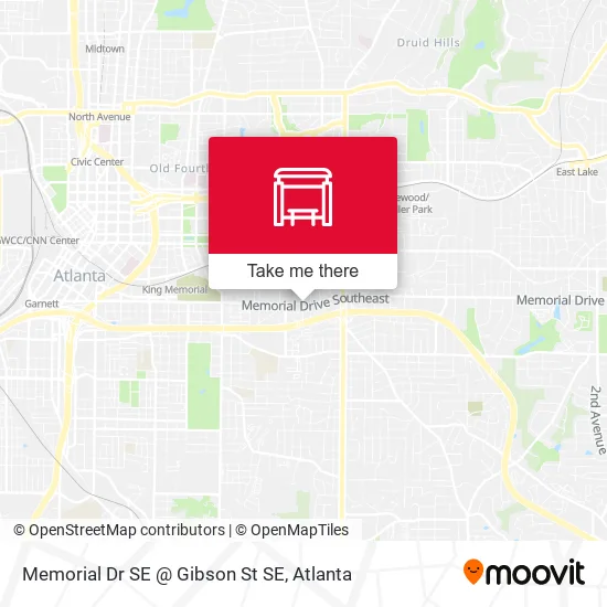 Memorial Dr SE @ Gibson St SE map