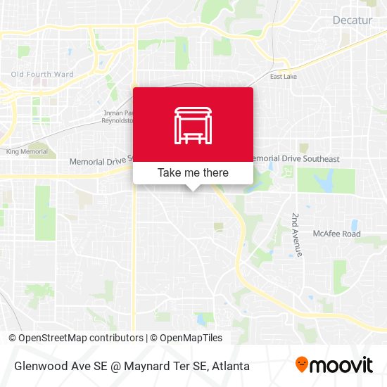 Mapa de Glenwood Ave SE @ Maynard Ter SE
