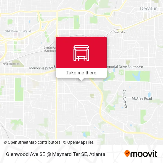Glenwood Ave SE @ Maynard Ter SE map