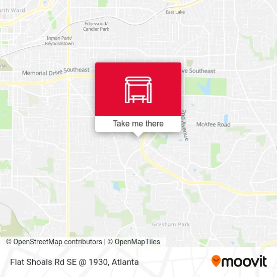 Mapa de Flat Shoals Rd SE @ 1930