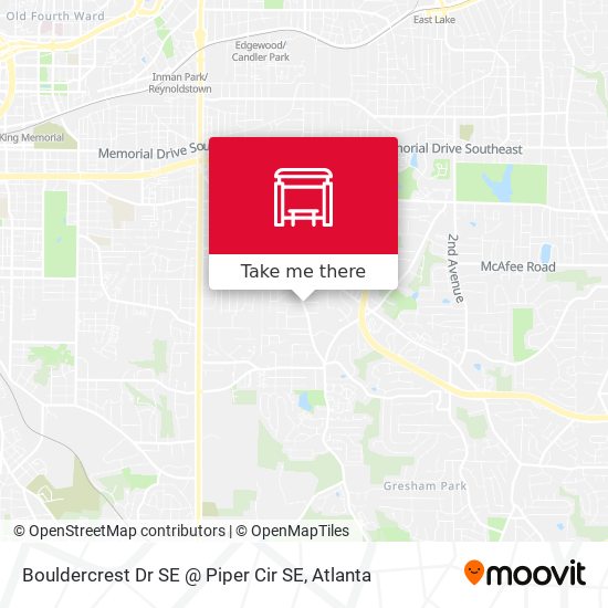 Mapa de Bouldercrest Dr SE @ Piper Cir SE