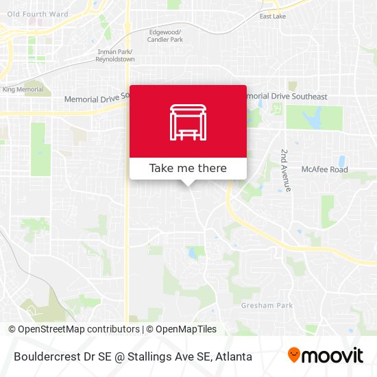 Mapa de Bouldercrest Dr SE @ Stallings Ave SE