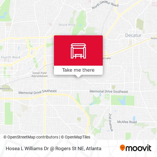 Hosea L Williams Dr @ Rogers St NE map