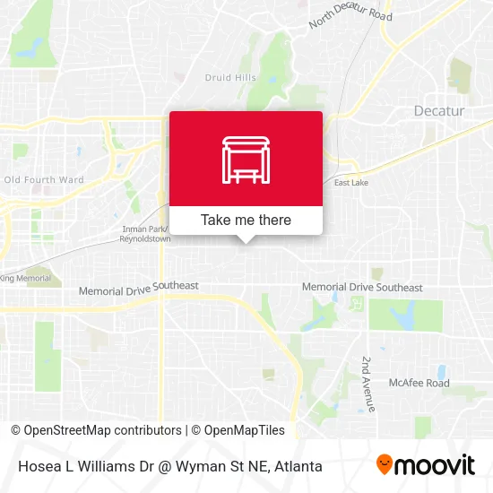 Hosea L Williams Dr @ Wyman St NE map