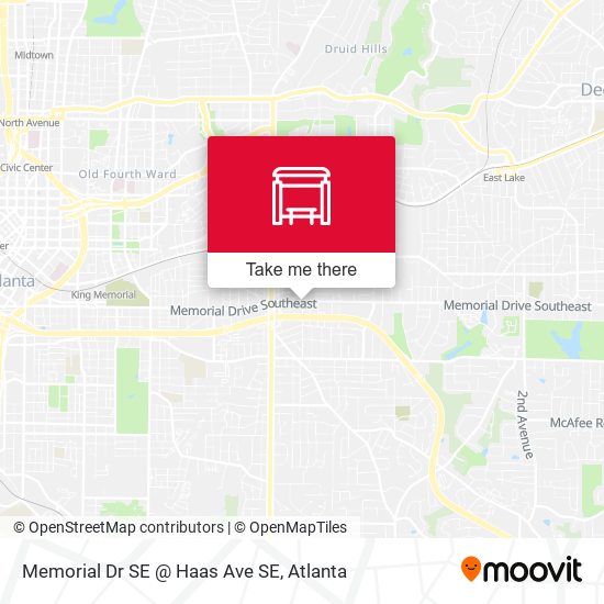 Mapa de Memorial Dr SE @ Haas Ave SE