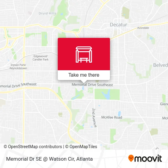 Mapa de Memorial Dr SE @ Watson Cir