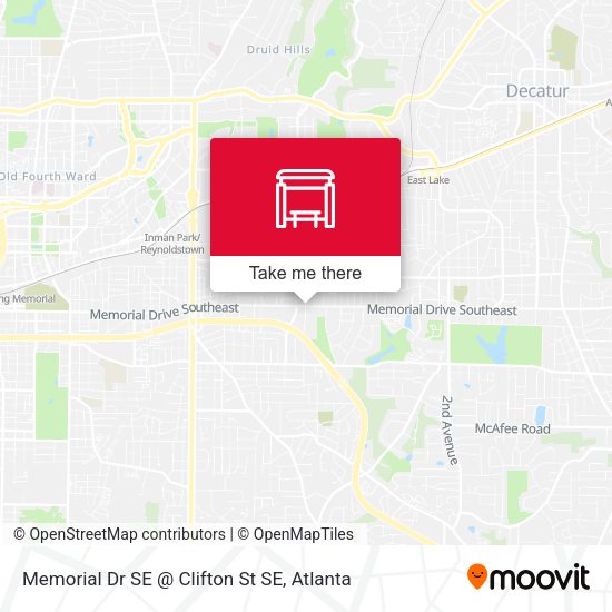 Mapa de Memorial Dr SE @ Clifton St SE