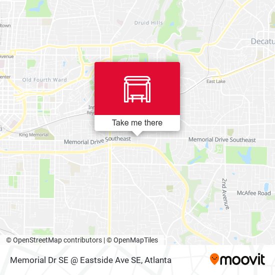 Mapa de Memorial Dr SE @ Eastside Ave SE