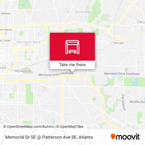 Mapa de Memorial Dr SE @ Patterson Ave SE