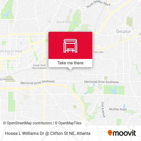 Hosea L Williams Dr @ Clifton St NE map