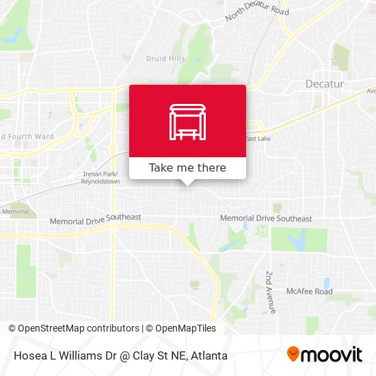 Hosea L Williams Dr @ Clay St NE map
