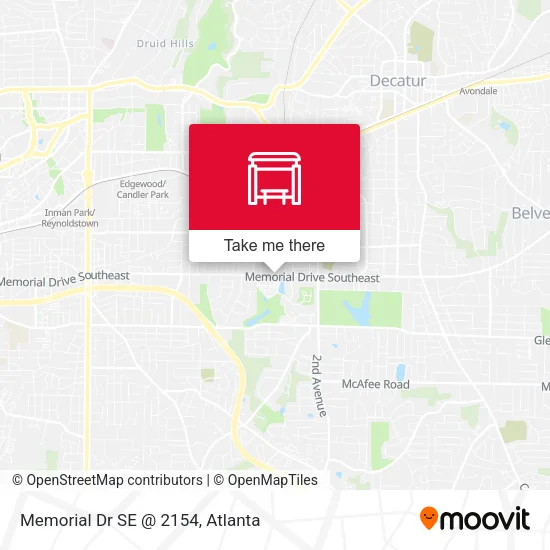 Mapa de Memorial Dr SE @ 2154