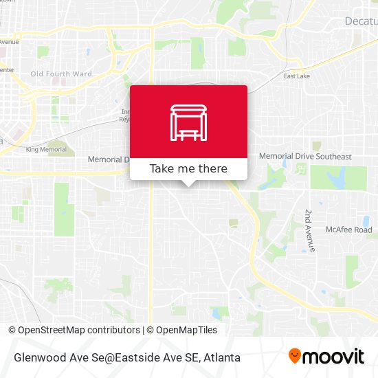 Mapa de Glenwood Ave Se@Eastside Ave SE