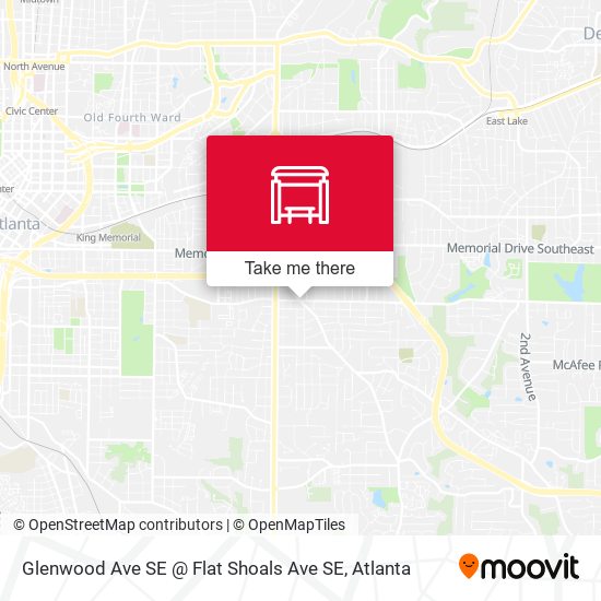 Mapa de Glenwood Ave Se@Flat Shoals Ave SE