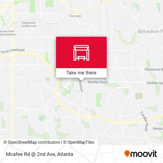 Mapa de Mcafee Rd @ 2nd Ave