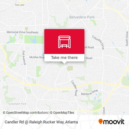 Mapa de Candler Rd @ Raleigh Rucker Way