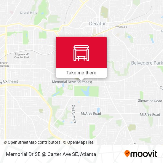 Memorial Dr SE @ Carter Ave SE map