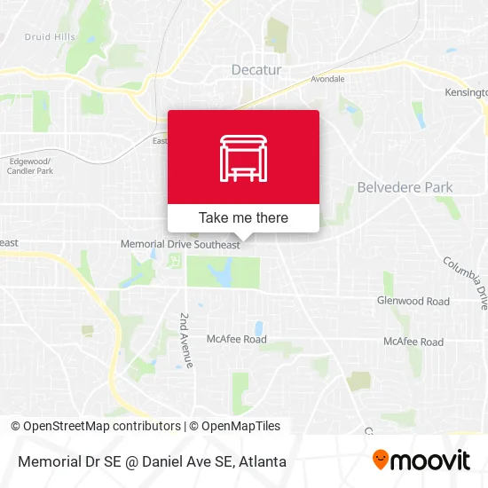 Memorial Dr SE @ Daniel Ave SE map