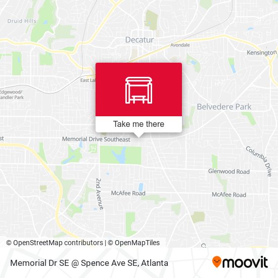 Memorial Dr SE @ Spence Ave SE map