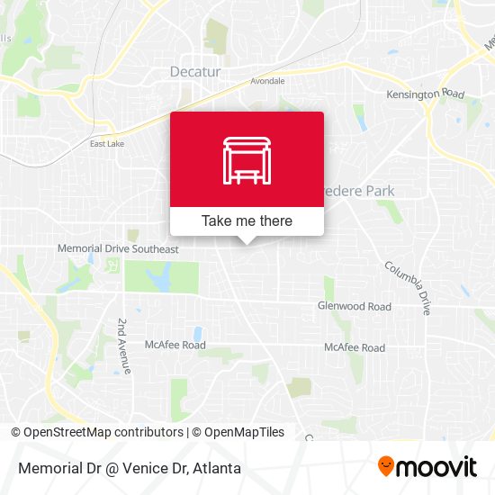 Memorial Dr @ Venice Dr map