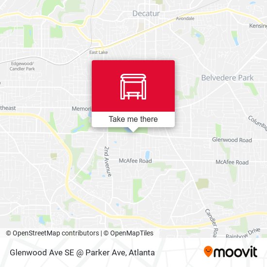 Glenwood Ave SE @ Parker Ave map