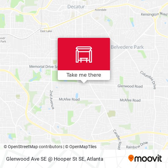 Mapa de Glenwood Ave SE @ Hooper St SE