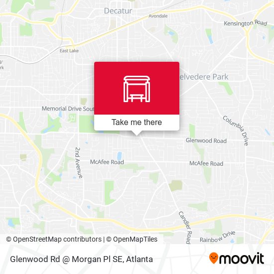 Mapa de Glenwood Rd @ Morgan Pl SE
