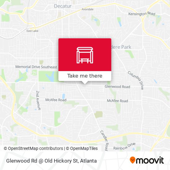 Glenwood Rd @ Old Hickory St map
