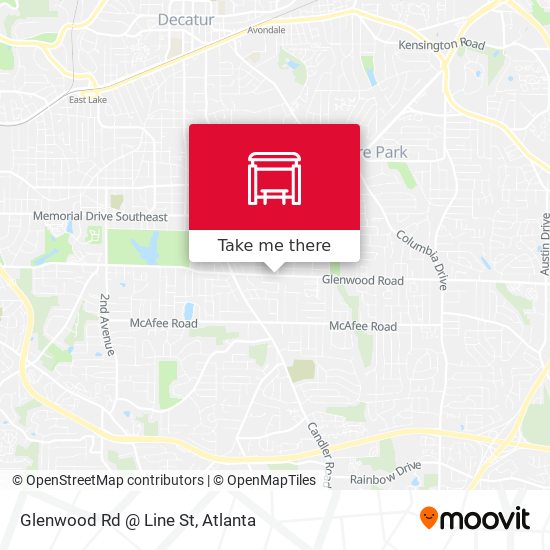 Mapa de Glenwood Rd @ Line St