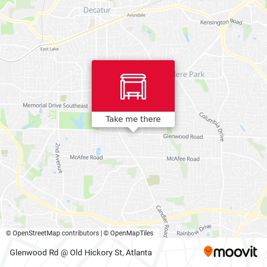 Mapa de Glenwood Rd @ Old Hickory St
