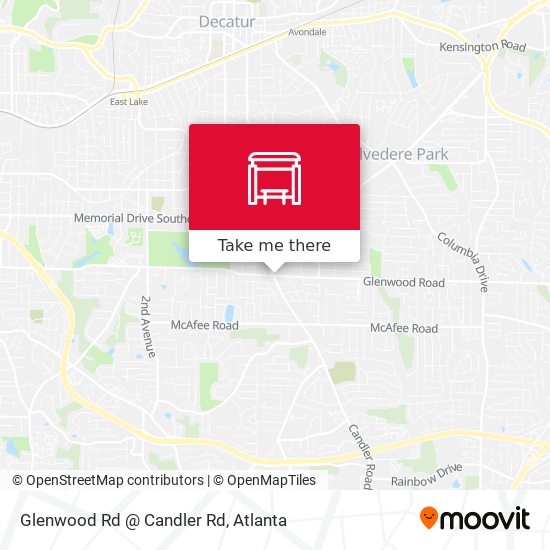 Mapa de Glenwood Rd @ Candler Rd
