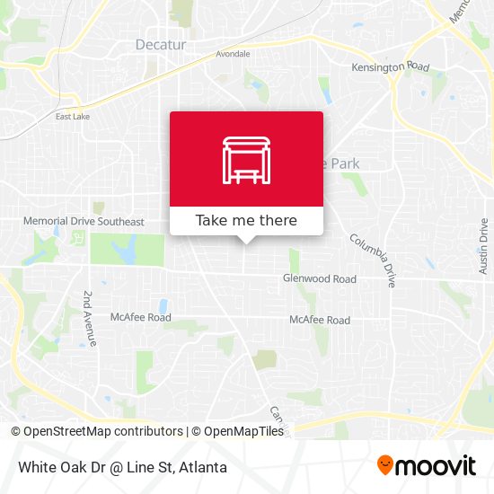 White Oak Dr @ Line St map