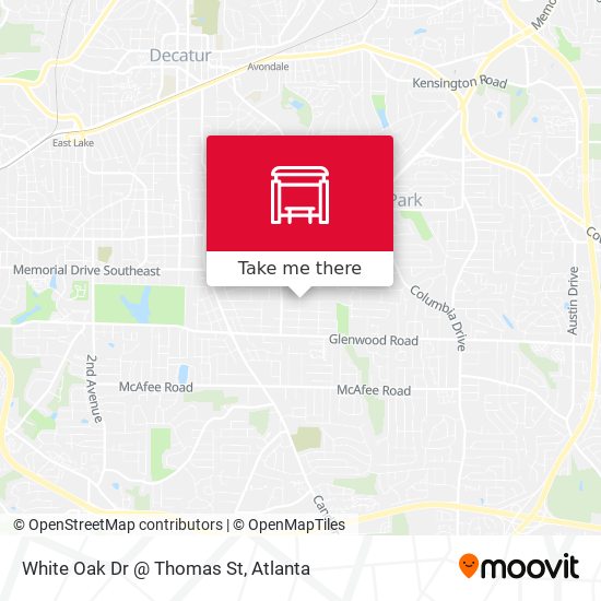Mapa de White Oak Dr @ Thomas St