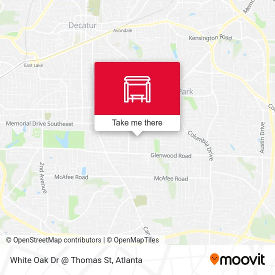 Mapa de White Oak Dr @ Thomas St