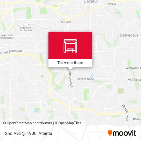 Mapa de 2nd Ave @ 1900
