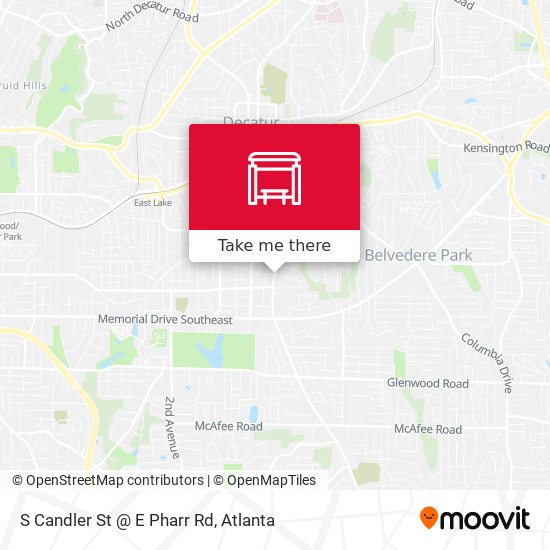 S Candler St @ E Pharr Rd map