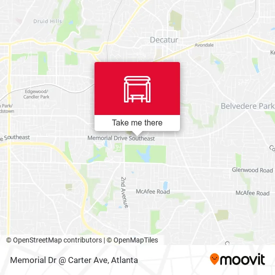 Mapa de Memorial Dr @ Carter Ave