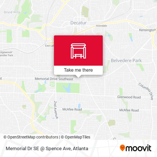 Memorial Dr SE @ Spence Ave map