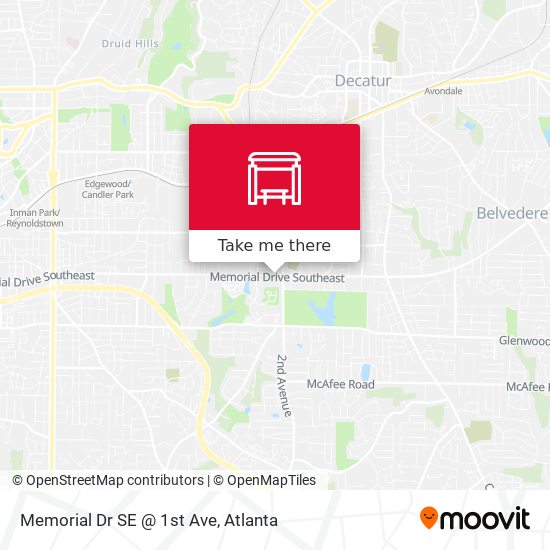 Mapa de Memorial Dr SE @ 1st Ave