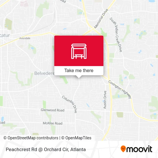 Peachcrest Rd @ Orchard Cir map