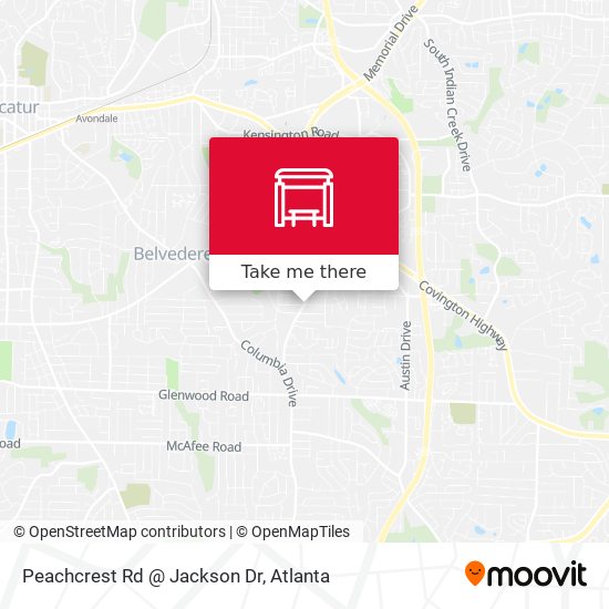 Mapa de Peachcrest Rd @ Jackson Dr
