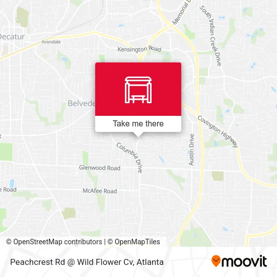 Peachcrest Rd @ Wild Flower Cv map