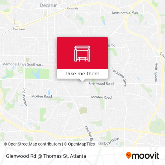 Glenwood Rd @ Thomas St map