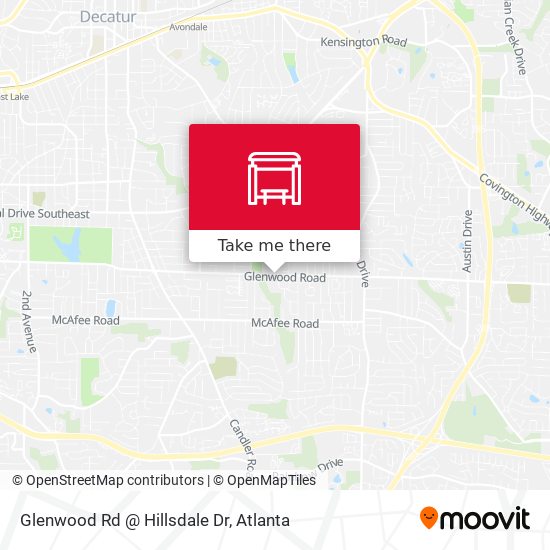 Glenwood Rd @ Hillsdale Dr map