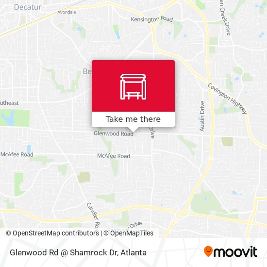 Glenwood Rd @ Shamrock Dr map