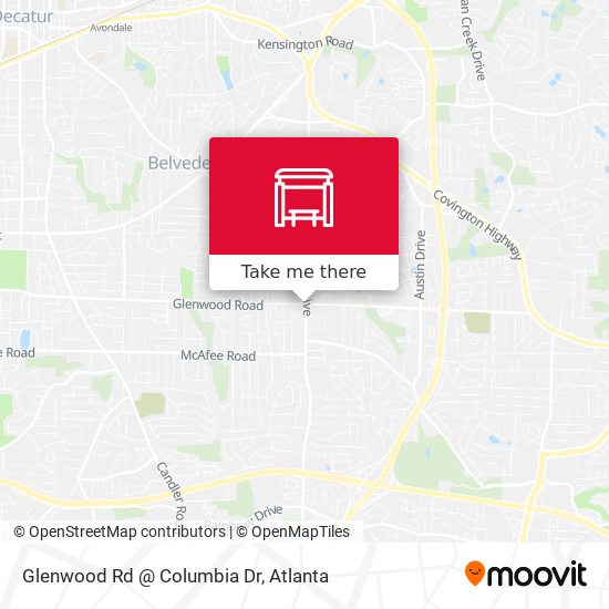 Mapa de Glenwood Rd @ Columbia Dr